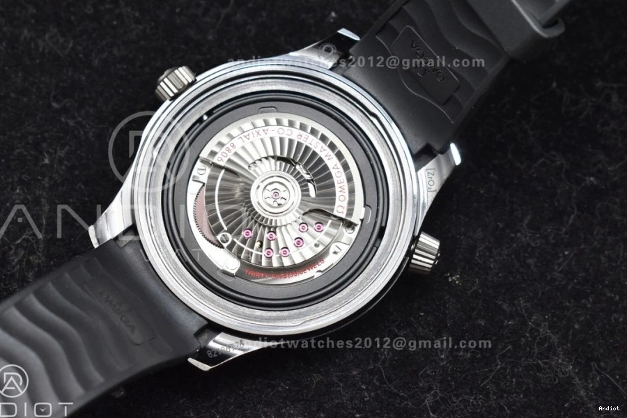 Seamaster Dial VSF 300M Rubber A8806 Black Best PVD Edition on Black Strap Diver 0314